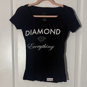Diamond Supply Co. Black Tee with White Logo
